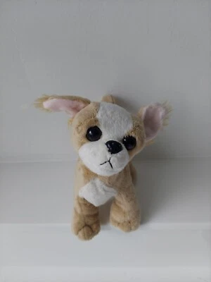 Chihuahua Webkinz Plush Stuffed Toy Dog by Ganz HM104 Brown & White 8" - Image 1 of 4