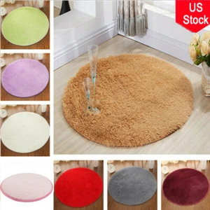 Modern Rugs Non-slip Area Carpet Floor Mat Pure Soft Fluffy Home Carpets Pad USA - Picture 1 of 28