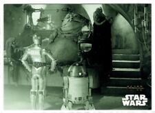 Star Wars ROTJ Jedi Black & White Green Parallel card #9 An Audience Jabba 01/99