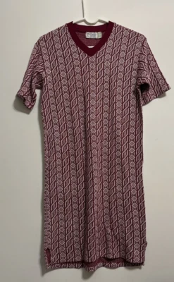Vintage DIPLOMAT Short Sleeves Popover Sleepshirt Woven Size M - Image 1 of 4