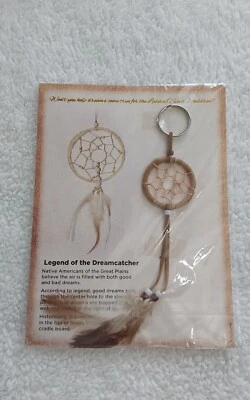 Chaveiro apanhador de sonhos penas chaves boho boa sorte sonhos se tornam realidade - Imagem 1 de 2