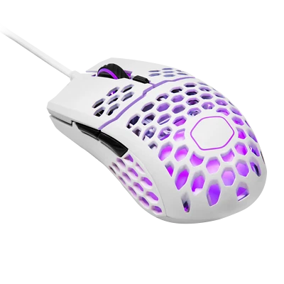 Cooler Master MM711 Matte White Mouse Gaming-Grade Sensor RGB Scroll Wheel - Image 1 of 4