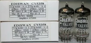 1MP ECC88 CV5358 6DJ8 EDISWAN Made in England Amplitrex getestet #184055 184056 - Bild 1 von 8