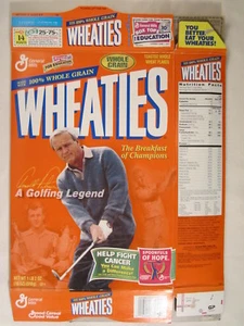 Empty WHEATIES Cereal Box 1999 18oz ARNOLD PALMER [G7E9g] - Picture 1 of 2