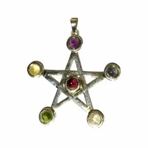 Piedra Preciosa Estrella de Seis Puntos con Piedras de Chakra - Regalo de Cristal Curativo - Imagen 1 de 1