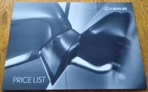LEXUS all models price list car sales brochure from the UK. 2009 / 2010 - Picture 1 of 6