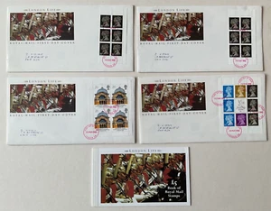 FDC s Prestige Pane - 1990 PART Pane London Life First Day Covers - Juego de 4 - Imagen 1 de 6