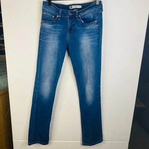 Levi's 518 straight bootcut Jeans sz 7 Dark wash faded - Picture 1 of 3