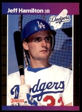 1989 Donruss Jeff Hamilton A Baseball Cards #550