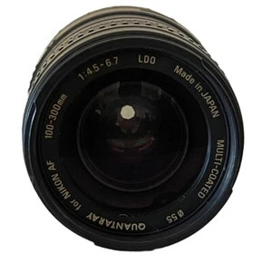 100-300mm Quantaray AF f4.5-6.7 D LDO Lens For Nikon AF 55mm Japan Exceptional - Picture 1 of 4