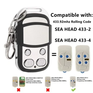 for SEA Head 433-2/433-4 Garage Remote Control 433MHz Transmitter Rolling Code - Picture 1 of 9