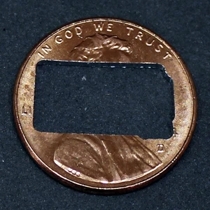 Lucky penny with South Dakota cut out - Picture 1 of 1