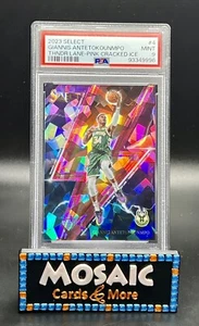2023 Select Giannis Antetokounmpo Thunder Lane Pink Cracked Ice SP /99 PSA 9 - Picture 1 of 2