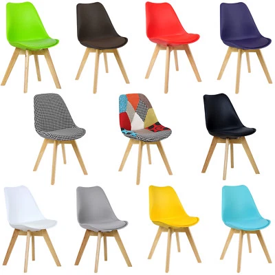 2 x Esszimmerstühle Küchenstuhl Design Stuhl Kunstleder Holzgestell #713 - Bild 1 von 2