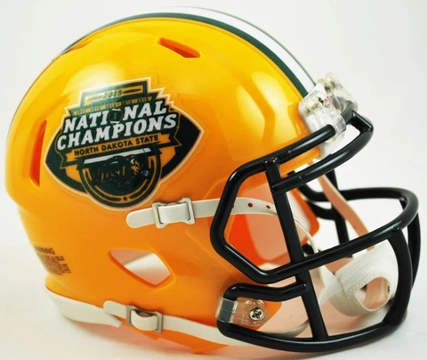 NORTH DAKOTA STATE BISON NCAA Riddell SPEED Authentic MINI Football Helmet NDSU Cover