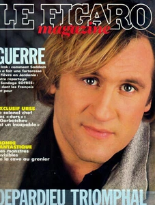 LE FIGARO MAGAZINE  GERARD DEPARDIEU_PIERRE LOTI / ROCHEFORT_FLAINE 02 1991 ©TBC - Imagen 1 de 1