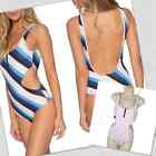 Reversible New Tavik Pink Blue & White Solid & Striped One Piece Large