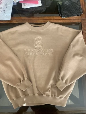 Suéter Ritz Carlton Rancho Mirage Tostado Cuello Redondo XL De Colección Unisex Beige Foto 1 de 4