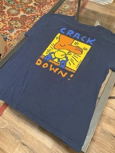 1986 K. Haring “Crack Down “ T-shirt - Picture 1 of 2