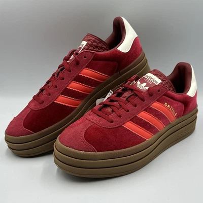 Adidas Gazelle Bold - Terciopelo Rojo Brillante - IG4388 - Mujer 9.5 **NUEVO** Foto 1 de 4