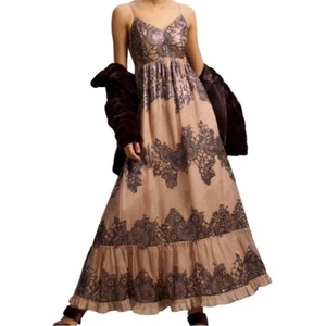 Anthropologie Let Me Be Deep-V Maxikleid Größe SP - Bild 1 von 9