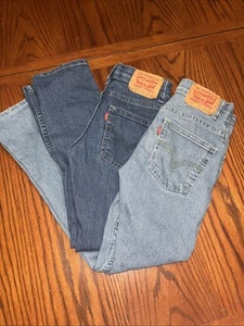 Boy’s 511 Levi’s Jeans Lot Size 10 25x26 Blue 2 Pairs - Picture 1 of 14