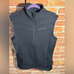 Spyder Mens Size S Black Bandit Fleece Vest - Picture 1 of 5