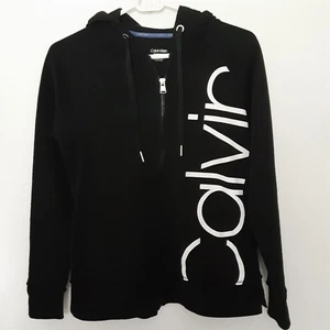Calvin Klein Performance Damen Sweatshirt Hoodie Full Zip Schwarz Gr. Small - Bild 1 von 8