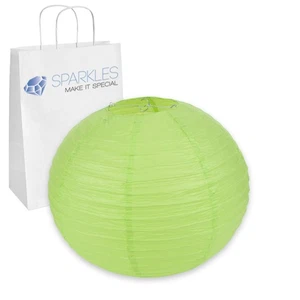 5 pezzi lanterna di carta cinese 16" pollici - verde mela - evento festa matrimonio tq - Foto 1 di 6
