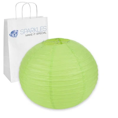 Linterna de papel china de 16 pulgadas 5 piezas - verde manzana - boda fiesta evento tq Foto 1 de 4