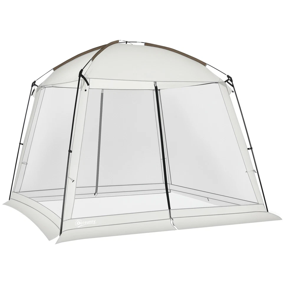 OUTSUNNY Screen Tent, 10' x 10' Screen House Room with UV50+ Protection