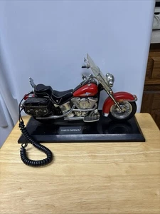 Telemania Harley-Davidson Motorcycle Telephone Retro Dial Phone - Picture 1 of 7