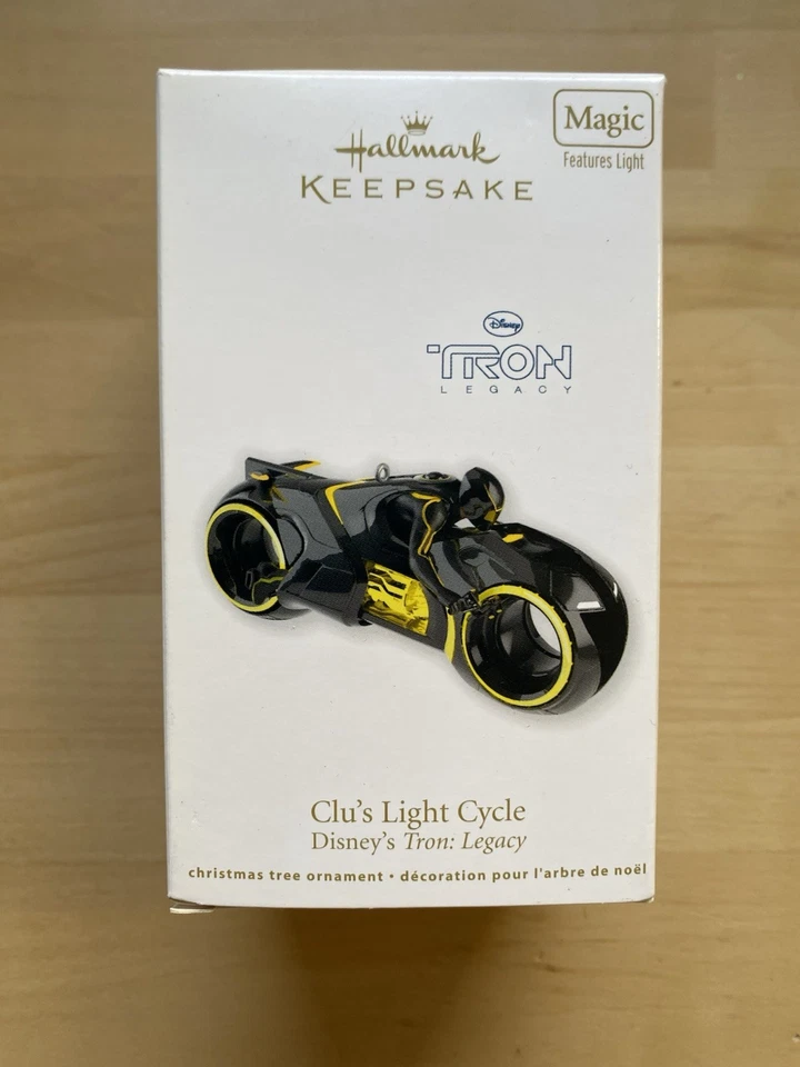 New Hallmark Tron Legacy Clu's Light Cycle Magic Light Keepsake Ornament - Image 1 of 1