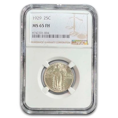 1929 Standing Liberty Quarter MS-65 NGC (FH) - Image 1 of 3