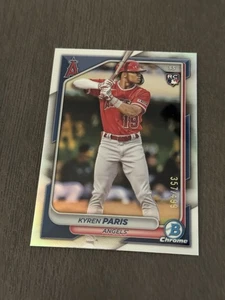 2024 Bowman Chrome Refractor /499 #64 Kyren Paris Baseballkarte ROOKIE RC - Bild 1 von 4
