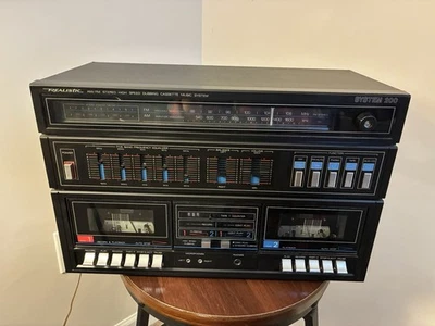 Receptor AM/FM Vintage Realistic System 200 Modelo 13-1229 Doble Cassette Deck, en muy buen estado Foto 1 de 4