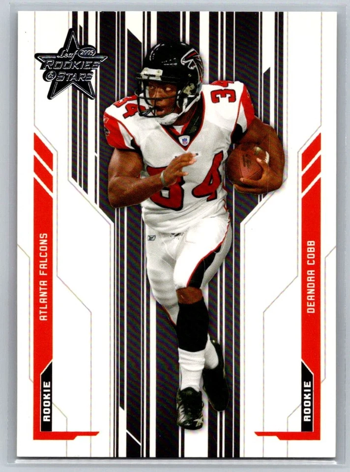 2005 Leaf Rookies & Stars #221 Deandra Cobb Rookie #/799 Atlanta Falcons H60 - Image 1 of 2