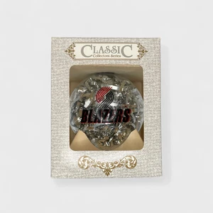 Vintage Topperscot Portland Trail Blazers 3” Silver NBA Christmas Tree Ornament - Picture 1 of 1