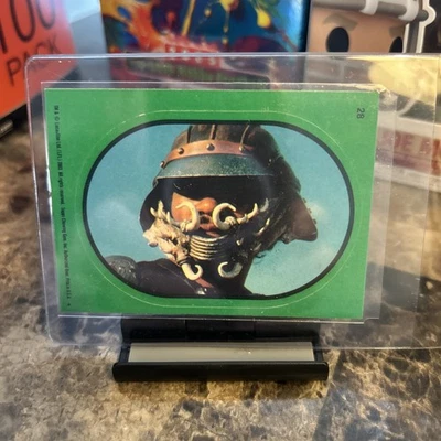 1983 STAR WARS - Lando Calrissian Disguised - ROTJ - Topps Green Sticker #28 - Image 1 of 3