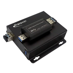 Extensor de fibra óptica compatible con versiones anteriores 1 puerto USB 3.0/2.0/1.1 SFP - Imagen 1 de 7