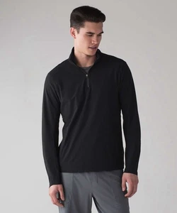 CAMISA LULULEMON SARGA CHILL 1/2/ CREMALLERA NEGRA PARA HOMBRE TALLA L - Imagen 1 de 10