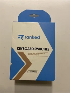 Ranked Kailh Box Key Switches Mechanical Gaming Keyboards Dark Yellow, 65 Pc - Picture 1 of 4