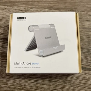 ANKER 77ANSTAND-SA MULTI-ANGLE STAND FOR PAD/PHONE SILVER NEW SEALED - Picture 1 of 4