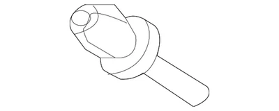 Clip de retención de rejilla de capó genuino Volvo 1268176 Foto 1 de 2