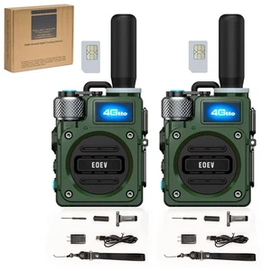 2Pz Walkie Talkie 4G per Adulti,Lunga Raggio 4G 1000 Miglia Ricaricabile Bidirezionale... - Foto 1 di 7