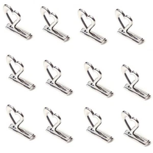 12 Pcs Herzförmiger Sitzclip Kartenhalter Stehen Menüinhaber Für Tische - Bild 1 von 7