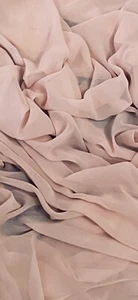 Tela Peach Crepe Georgette 58"" precio por metro - Imagen 1 de 2