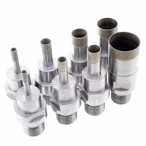 5 - 55mm SINTERED Diamond Drills Bit Hole Cutter 1/2" Thread Belgium Mount Glass - Picture 1 of 75