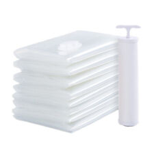 Vacuum Space Packing Storage Bags Travel Reusable with Hand Pump