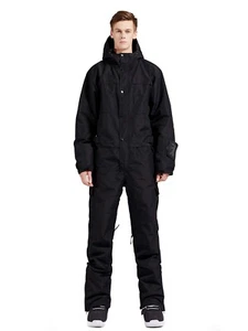 Bluemagic Tuta da Neve Uomo Soild Impermeabile Pezzo Unico Sci Invernale -NERA 3XL -NUOVA - Foto 1 di 5